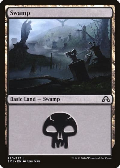 Swamp 290 Shadows over Innistrad Magic card