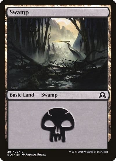 Swamp 291 Shadows over Innistrad Magic card