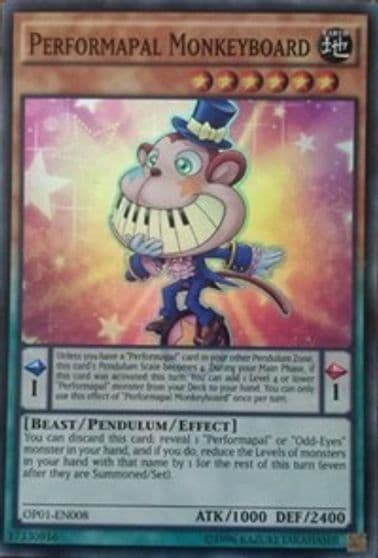 Performapal Monkeyboard OTS Tournament Pack 1 Yu-Gi-Oh! card