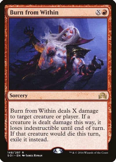 Burn from Within Shadows over Innistrad Magic card