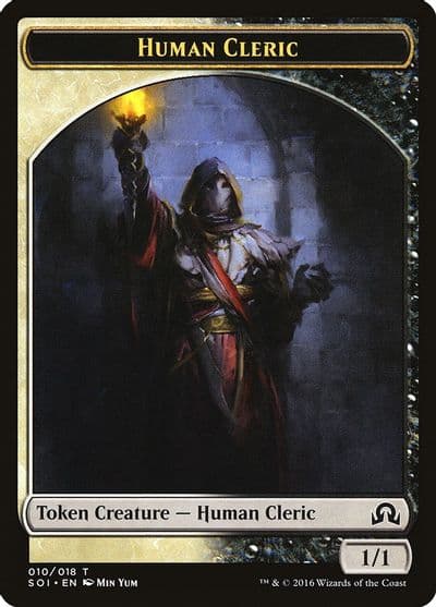 Human Cleric Token Shadows over Innistrad Magic card