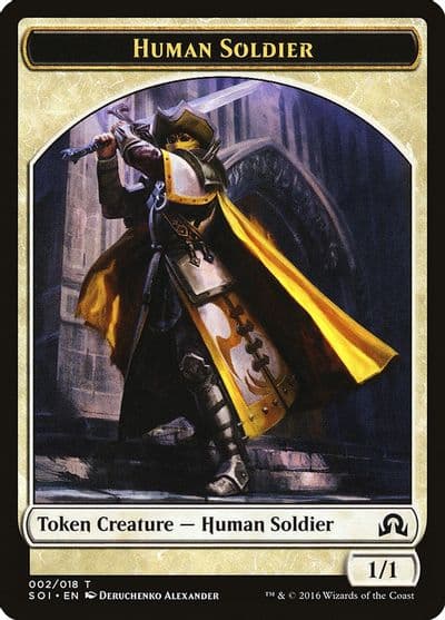 Human Soldier Token Shadows over Innistrad Magic card
