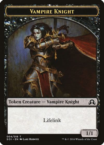 Vampire Knight Token Shadows over Innistrad Magic card