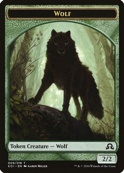 Wolf Token Shadows over Innistrad Magic card
