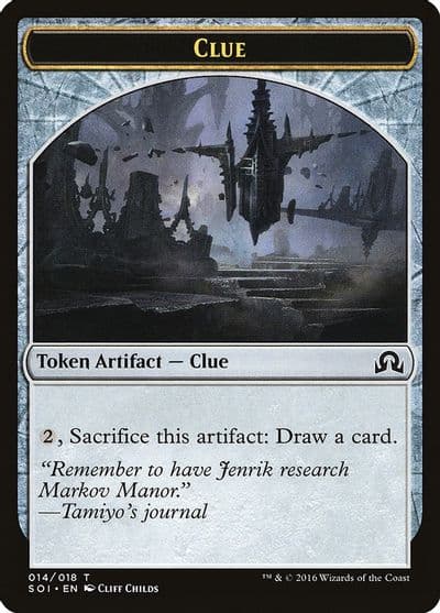 Clue Token 014 Shadows over Innistrad Magic card