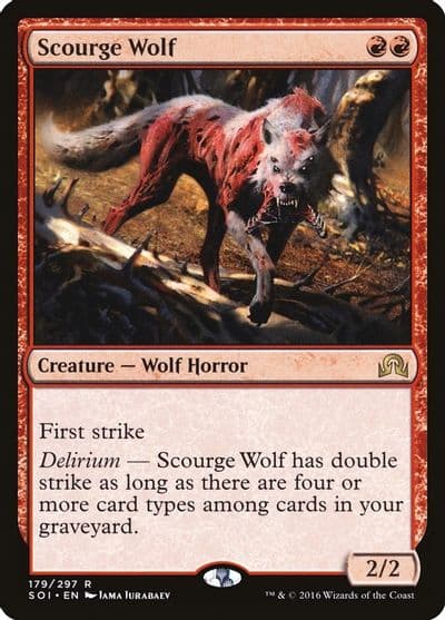Scourge Wolf Shadows over Innistrad Magic card