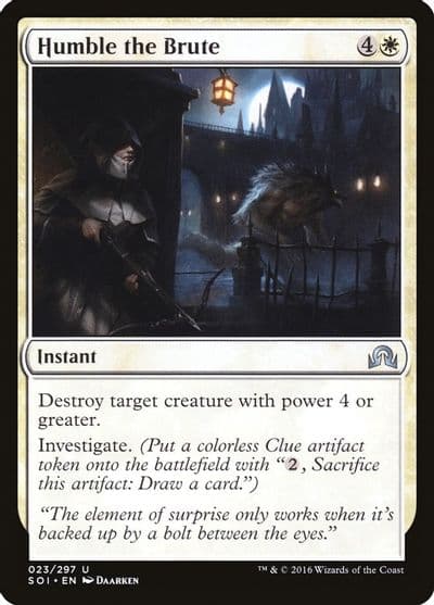 Humble the Brute Shadows over Innistrad Magic card