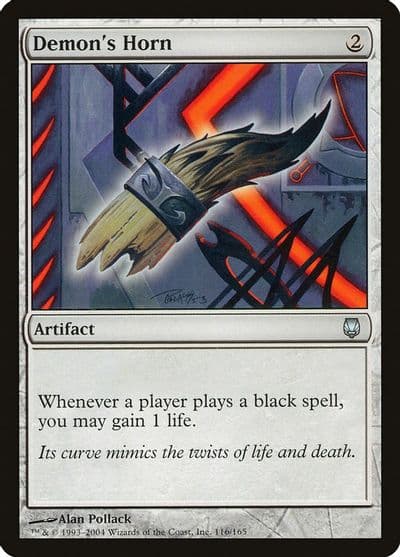 Demons Horn Darksteel Magic card