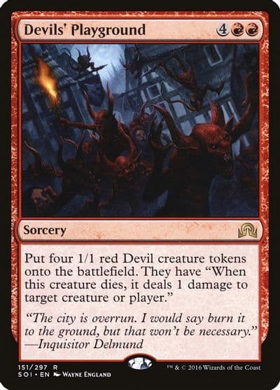 Devils Playground Shadows over Innistrad Magic card