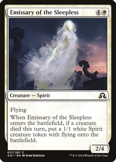 Emissary of the Sleepless Shadows over Innistrad Magic card