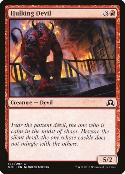 Hulking Devil Shadows over Innistrad Magic card