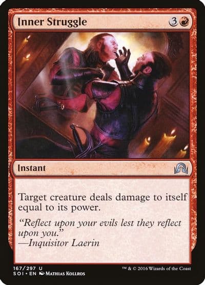 Inner Struggle Shadows over Innistrad Magic card