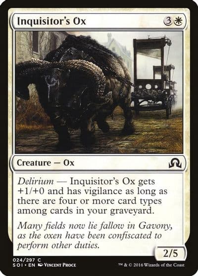 Inquisitors Ox Shadows over Innistrad Magic card