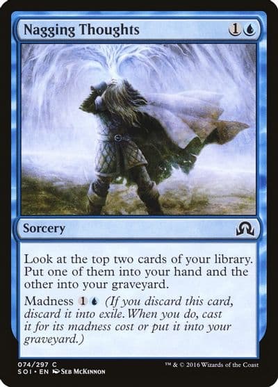 Nagging Thoughts Shadows over Innistrad Magic card