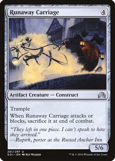 Runaway Carriage Shadows over Innistrad Magic card