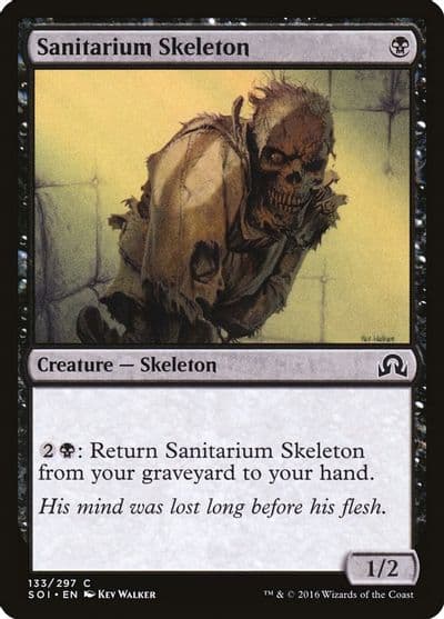 Sanitarium Skeleton Shadows over Innistrad Magic card