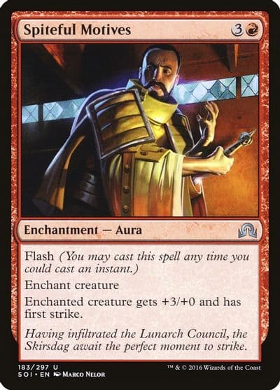 Spiteful Motives Shadows over Innistrad Magic card