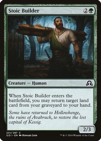 Stoic Builder Shadows over Innistrad Magic card