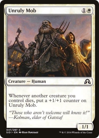 Unruly Mob Shadows over Innistrad Magic card