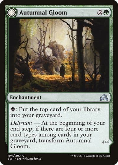 Autumnal Gloom Shadows over Innistrad Magic card