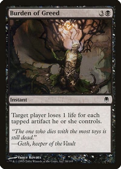 Burden of Greed Darksteel Magic card