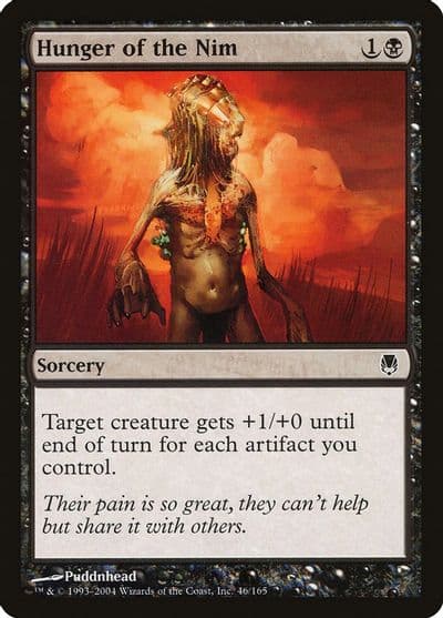 Hunger of the Nim Darksteel Magic card