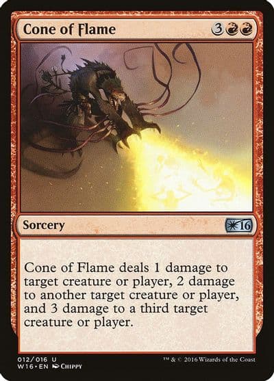 Cone of Flame Welcome Deck 2016 Magic card