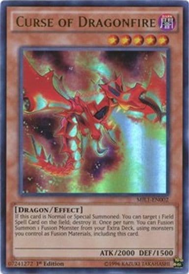 Curse of Dragonfire Millennium Pack Yu-Gi-Oh! card