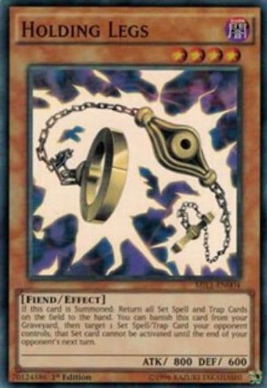 Holding Legs Millennium Pack Yu-Gi-Oh! card