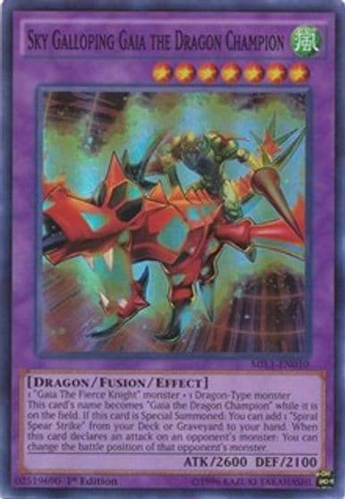 Sky Galloping Gaia the Dragon Champion Millennium Pack Yu-Gi-Oh! card