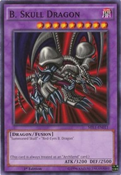 B Skull Dragon Millennium Pack Yu-Gi-Oh! card