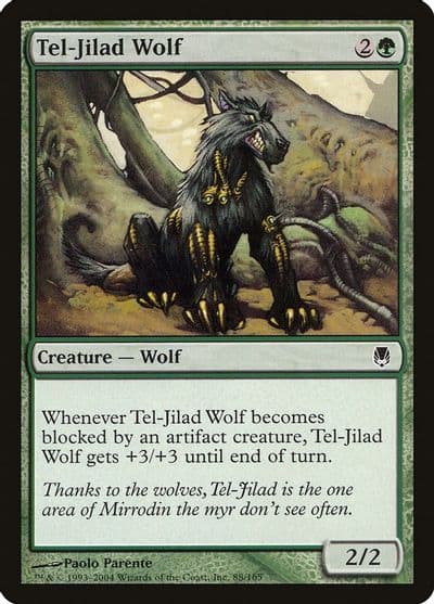 Tel Jilad Wolf Darksteel Magic card