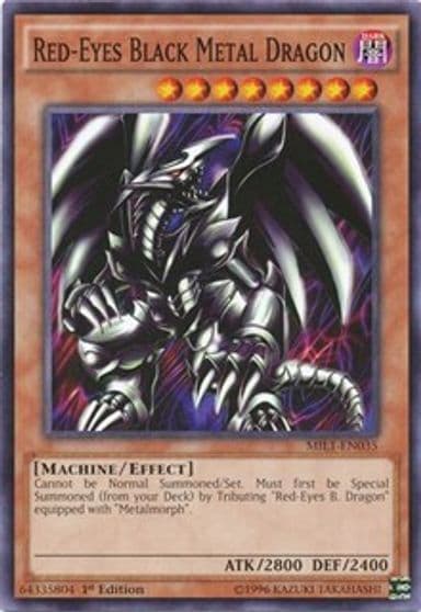 Red Eyes Black Metal Dragon Millennium Pack Yu-Gi-Oh! card