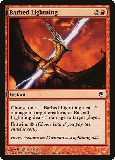 Barbed Lightning Darksteel Magic card