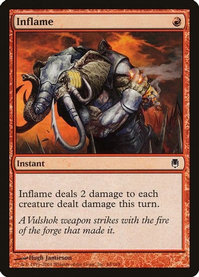 Inflame Darksteel Magic card