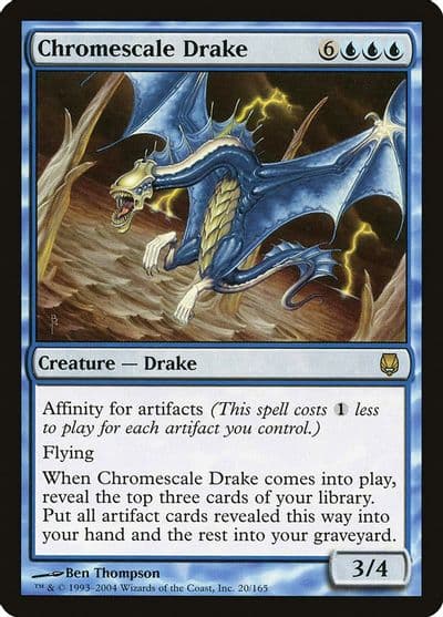 Chromescale Drake Darksteel Magic card