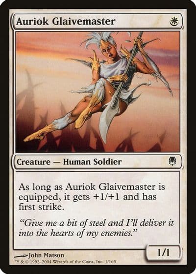 Auriok Glaivemaster Darksteel Magic card