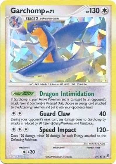 Garchomp (Cracked Ice Holo) Deck Exclusives Pokemon card