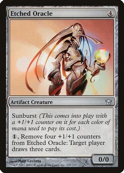 Etched Oracle Fifth Dawn Magic card
