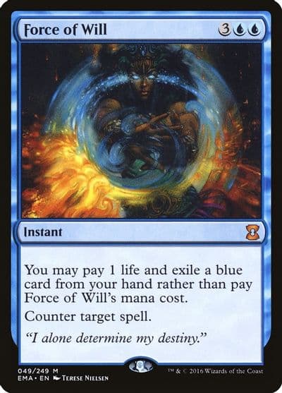 Force of Will Eternal Masters Magic card