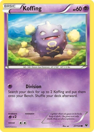 Koffing XY - Fates Collide Pokemon card