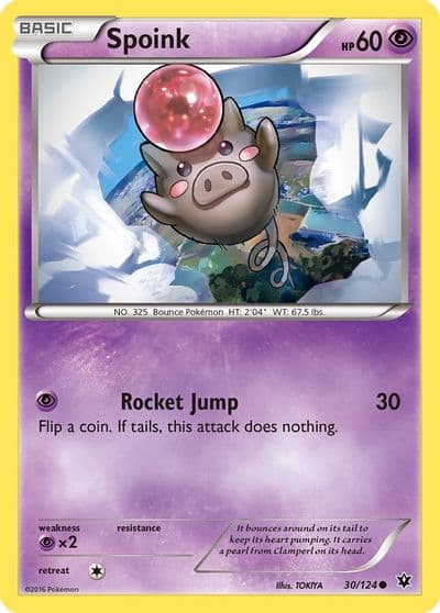 Spoink XY - Fates Collide Pokemon card