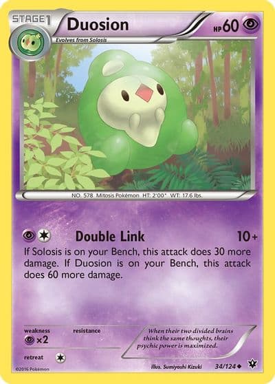 Duosion XY - Fates Collide Pokemon card