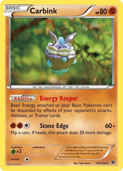 Carbink (49) XY - Fates Collide Pokemon card