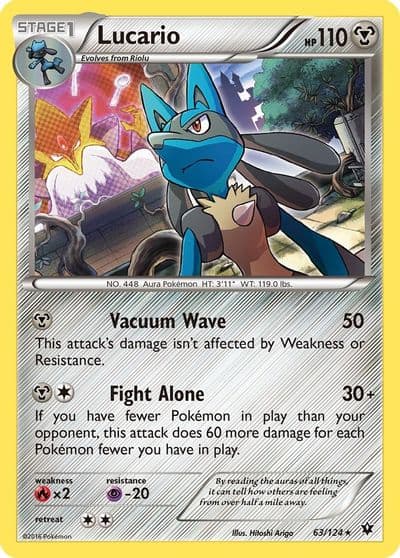 Lucario (63) XY - Fates Collide Pokemon card