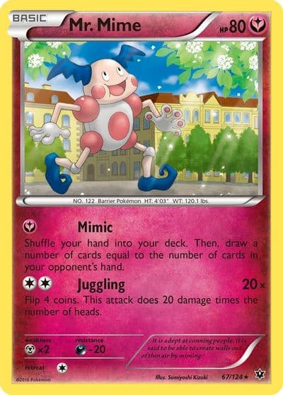 Mr. Mime XY - Fates Collide Pokemon card