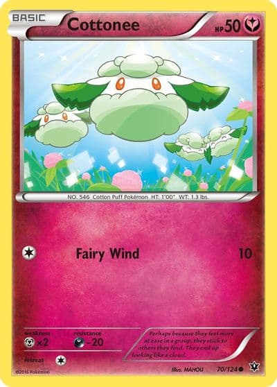 Cottonee XY - Fates Collide Pokemon card