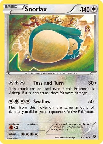Snorlax XY - Fates Collide Pokemon card