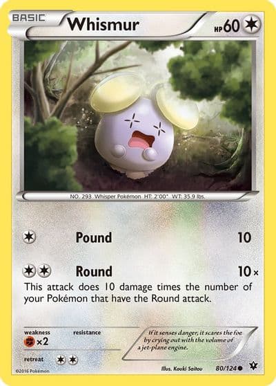 Whismur XY - Fates Collide Pokemon card