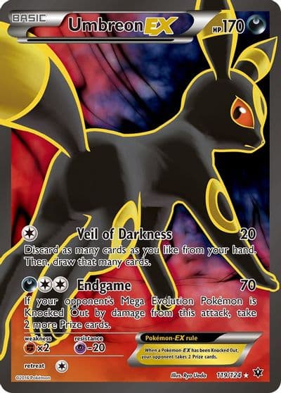 Umbreon EX (Full Art) XY - Fates Collide Pokemon card